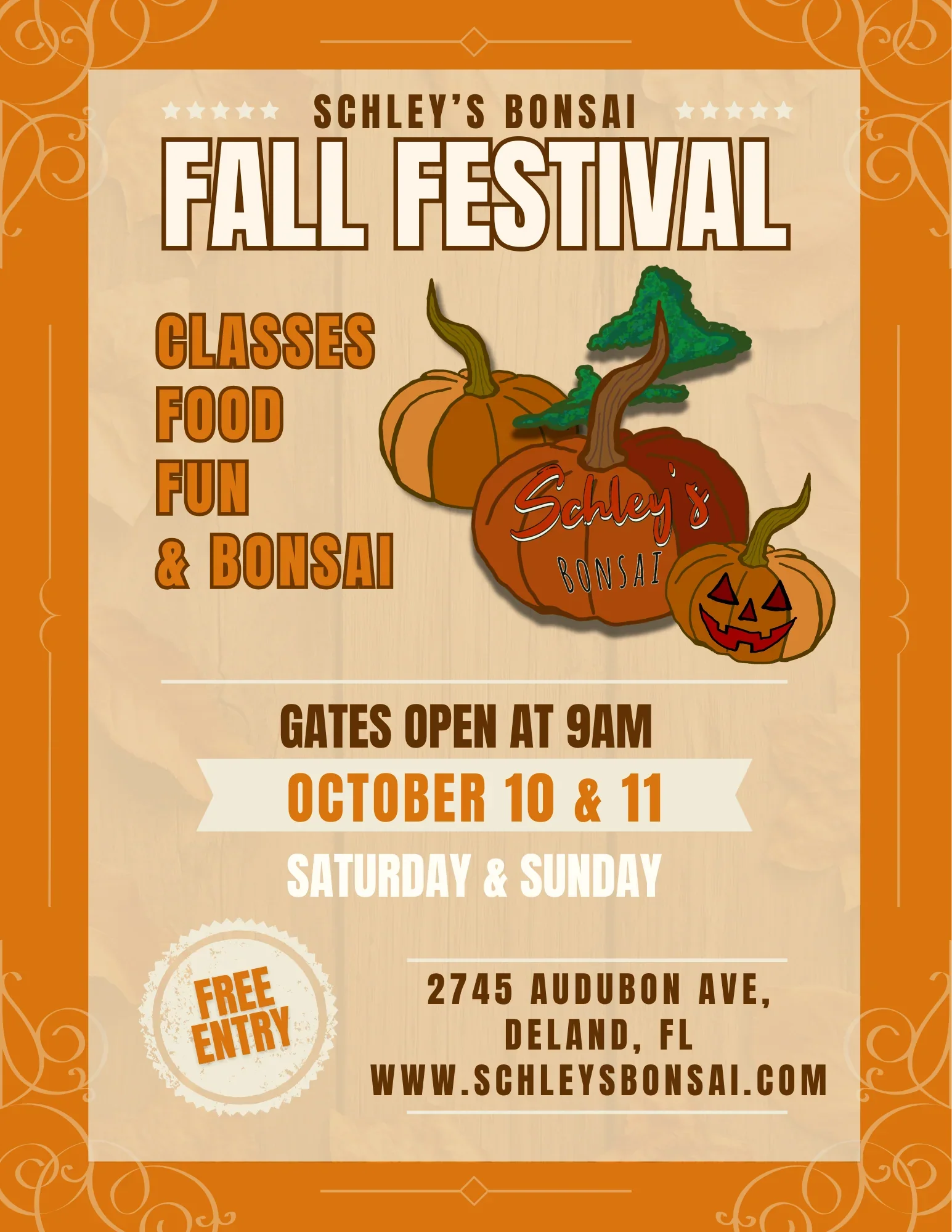 Schley’s Bonsai Fall Festival
